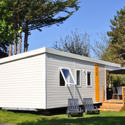 Mobilheim 6 personen - DECLICK mit halbüberdachter Terrasse