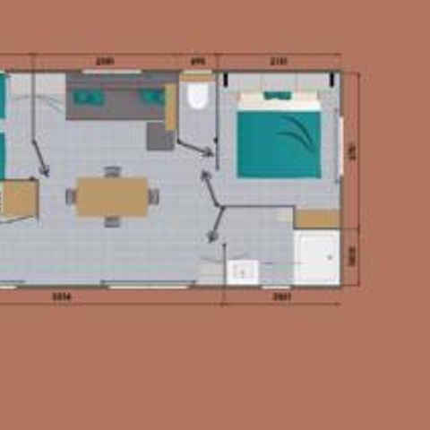 Mobilheim 4 Personen - GRAND LARGE