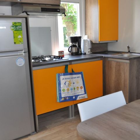 Mobilheim 6 personen - DECLICK mit halbüberdachter Terrasse