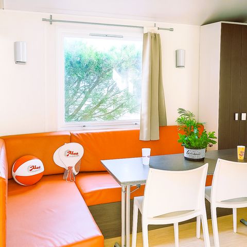 Mobilheim 6 Personen - Freizeit 3 Schlafzimmer - TV