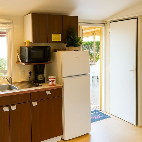 Mobilheim 6 Personen - Freizeit 3 Schlafzimmer - TV