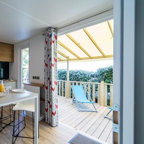 Mobilheim 6 Personen - Mobilheim Grand Large 34.5m² (3 Zimmer) (- 8 Jahre) + TV + Terrasse 4/6 Pers.