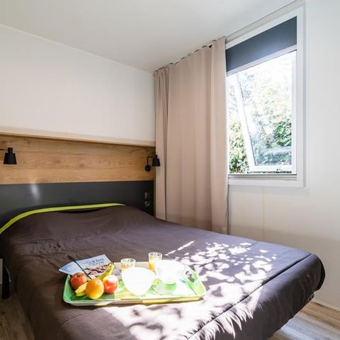 Mobilheim 6 Personen - Mobilheim Grand Large 34.5m² (3 Zimmer) (- 8 Jahre) + TV + Terrasse 4/6 Pers.