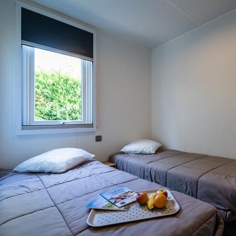 Mobilheim 6 Personen - Mobilheim Grand Large 34.5m² (3 Zimmer) (- 8 Jahre) + TV + Terrasse 4/6 Pers.