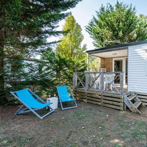 Mobilheim 4 Personen - Mobilheim Integriertes Cottage 27.5m² (2 Zimmer) (+ 13 Jahre) + integrierte Terrasse+ TV 4 Pers.