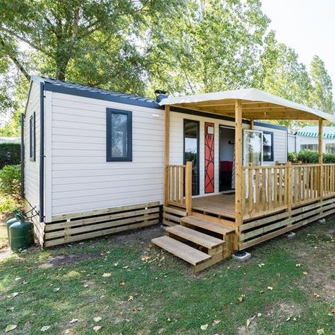 Mobilheim 5 Personen - Mobilheim Evasion 28.5m² (2 Zimmer) (- 9 Jahre) + TV + Terrasse 4/5 Pers.