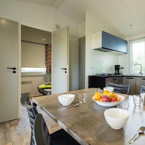 Mobilheim 5 Personen - Mobilheim Evasion 28.5m² (2 Zimmer) (- 9 Jahre) + TV + Terrasse 4/5 Pers.