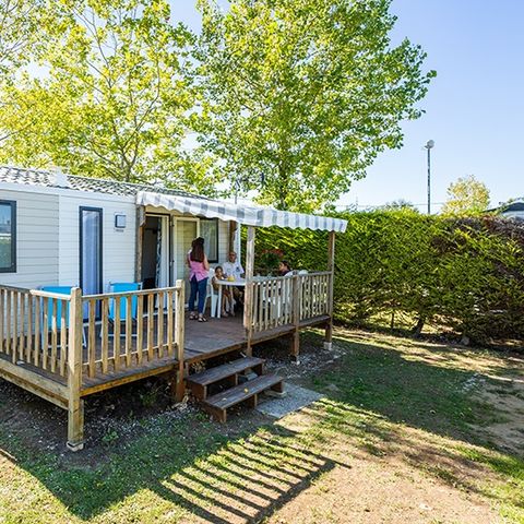 Mobilheim 6 personen - Grand Large 34.5m² (3 Zimmer M) (-8 Jahre) + TV + Terrasse