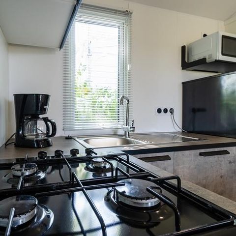Mobilheim 5 personen - Evasion 28.5m² (2 Zimmer M) (- 9 Jahre) + TV + Terrasse