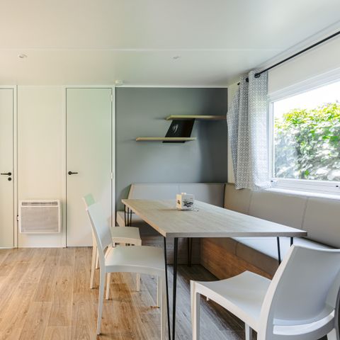 Mobilheim 6 personen - Mobilheim Grand Large Plus 34.5m² (3 Zimmer) (- 3 Jahre) + TV + Terrasse + Geschirrspüler + Klimaanlage 6 Pers.