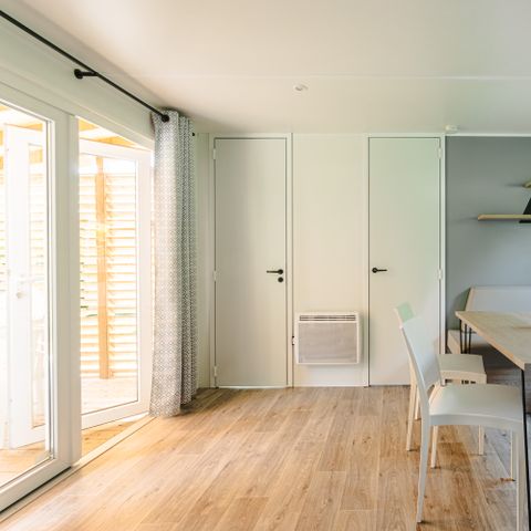Mobilheim 6 Personen - Mobilheim Grand Large Plus 34.5m² (3 Zimmer) (- 3 Jahre) + TV + Terrasse + Geschirrspüler + Klimaanlage 6 Pers.