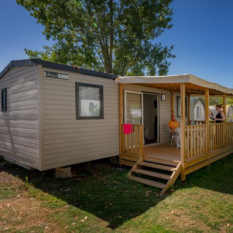 Mobilheim 6 personen - Comfort | 2 Zi. | 4/6 Pers. | Erhöhte Terrasse | Klimaanlage