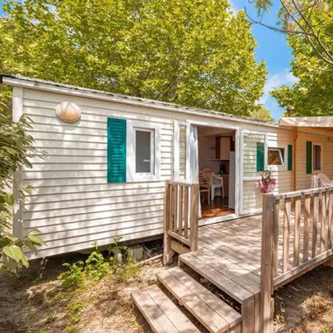 Mobilheim 6 personen - Classic | 2 Zi. | 4/6 Pers. | Hochterrasse | Klim.