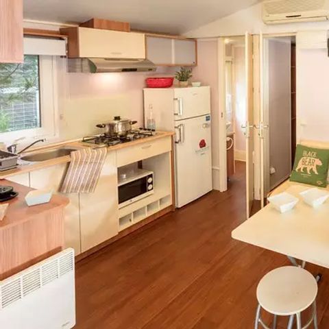Mobilheim 6 personen - Classic | 2 Zi. | 4/6 Pers. | Hochterrasse | Klim.