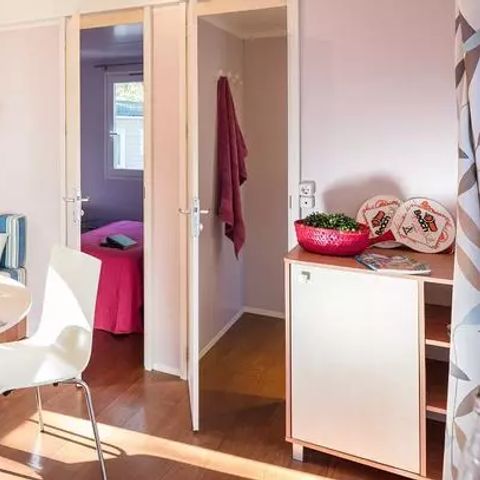 Mobilheim 6 personen - Classic | 2 Zi. | 4/6 Pers. | Hochterrasse | Klim.