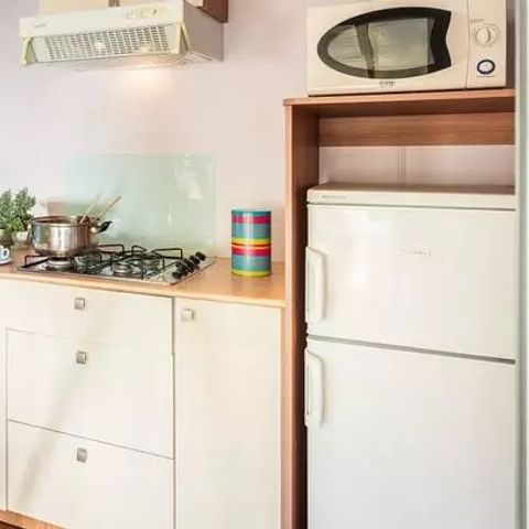 Mobilheim 6 personen - Classic | 2 Zi. | 4/6 Pers. | Hochterrasse | Klim.