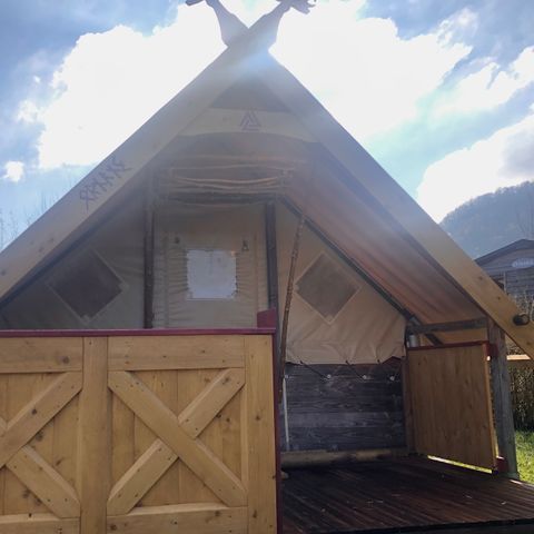 Safarizelt 4 Personen - LODGE SKALI - ohne Sanitäranlagen