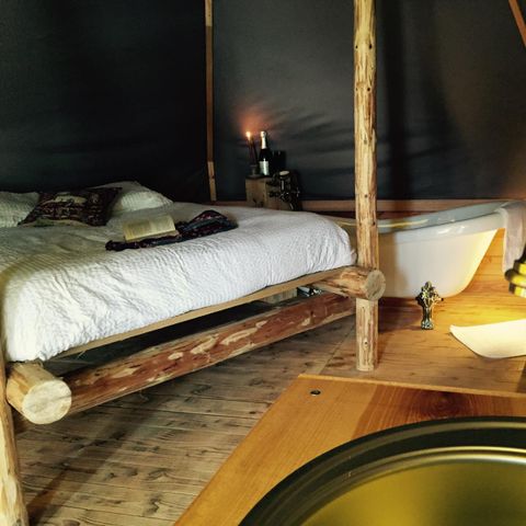 Unterkunft 2 personen - Lodge Venezia - 18m² - Barock, romantisch mit einer altmodischen Badewanne und Frühstück inbegriffen.