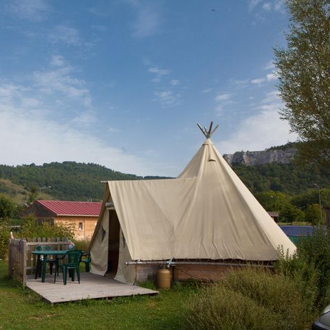 Bungalowzelt 4 Personen - LODGE TRAPPEUR ohne Sanitäranlagen