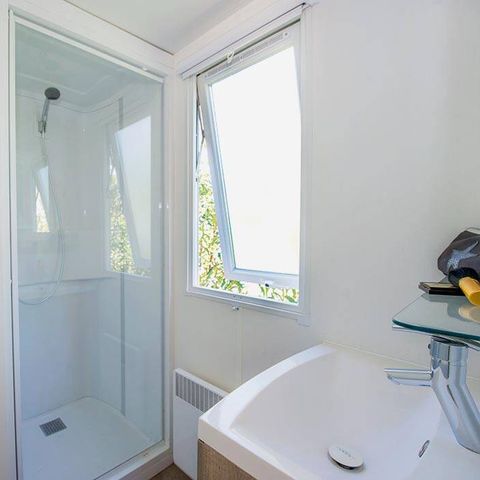 Mobilheim 4 Personen - Mobilheim | Comfort | 2 Zi. | 4 Pers. | Nicht überdachte Hochterrasse