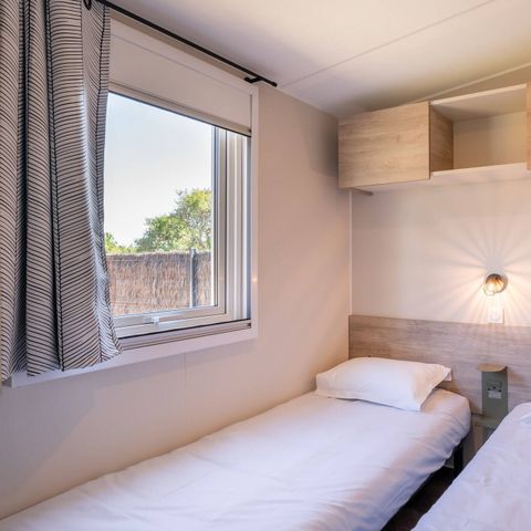 Mobilheim 6 Personen - Mobilheim | Premium | 3 Zi. | 6 Pers. | Erhöhte Terrasse | Klimaanlage | TV