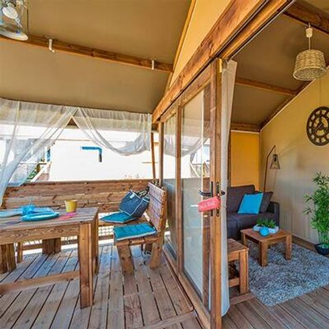 LODGE 5 Personen - Lodge-Zelt | 2 Schlafzimmer | Kapazität 4/5 Personen | Ohne Bad