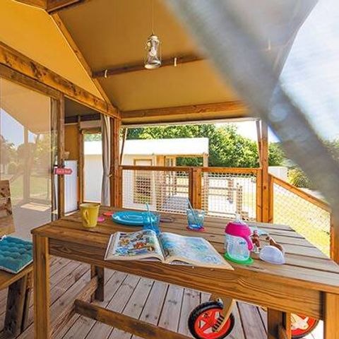 LODGE 5 Personen - Lodge-Zelt | 2 Schlafzimmer | Kapazität 4/5 Personen | Ohne Bad