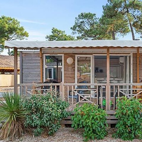 Mobilheim 6 Personen - Comfort | 2 Zi. | 4/6 Pers. | *Erhöhte Terrasse *| 1 Bad | Klim.