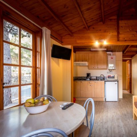 Chalet 4 Personen - S100 - KLIMAANLAGE - TV - BETTWÄSCHE - ENDREINIGUNG