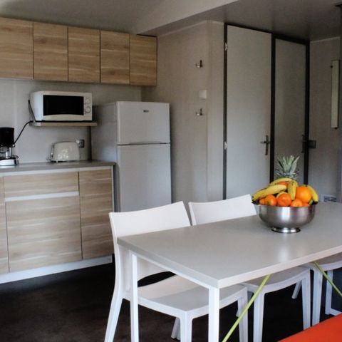 Mobilheim 6 Personen - S2200 - KLIMAANLAGE - BETTWÄSCHE - ENDREINIGUNG