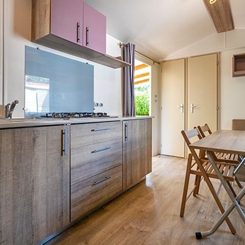 Mobilheim 4 Personen - Comfort | 2 Zi. | 4 Pers. | Erhöhte Terrasse