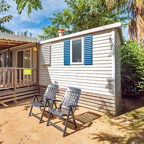 Mobilheim 4 Personen - Comfort | 2 Zi. | 4 Pers. | Erhöhte Terrasse