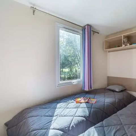 Mobilheim 4 personen - Comfort | 2 Zi. | 4 Pers. | Einfache Terrasse | Clim.
