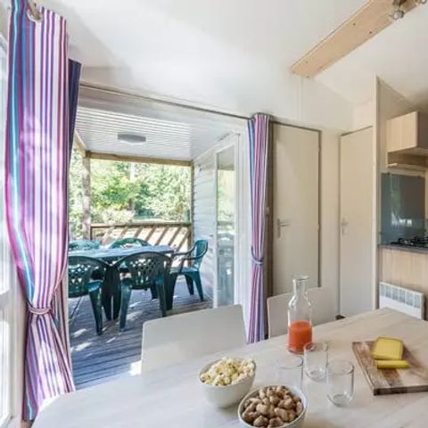 Mobilheim 4 personen - Comfort | 2 Zi. | 4 Pers. | Einfache Terrasse | Clim.