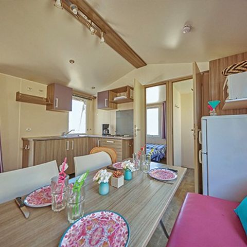 Mobilheim 6 Personen - Comfort XL | 2 Zi. | 4/6 Pers. | Erhöhte Terrasse | Klim.