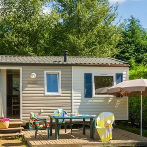 Mobilheim 6 Personen - Comfort | 3 Zi. | 6 Pers. | Einfache Terrasse | Clim.