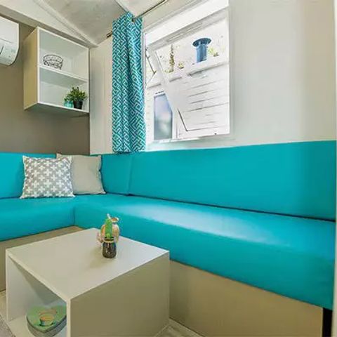 Mobilheim 6 Personen - Comfort | 3 Zi. | 6 Pers. | Einfache Terrasse | Clim.
