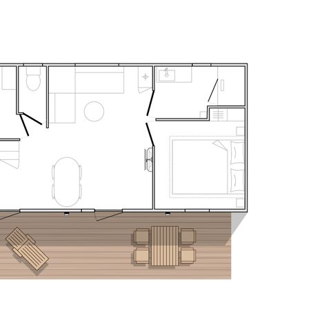 Mobilheim 4 Personen - Garbí 2 Schlafzimmer