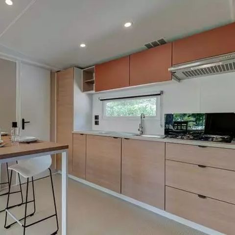 Mobilheim 6 Personen - Mobilheim | Premium | 3 Zi. | 6 Pers. | Erhöhte Terrasse | Klima.