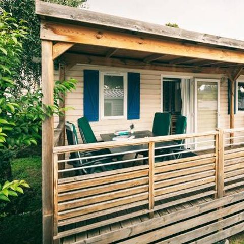 Mobilheim 5 Personen - Premium | 2 Schlafz. | 5 Pers. | Lounge Terrasse | Klimaanlage
