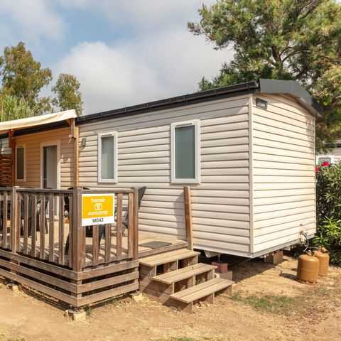 Mobilheim 4 Personen - Premium | 2 Zi. | 4 Pers. | Terrasse | 1 Bad | Klimaanlage