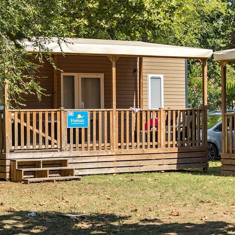 Mobilheim 4 Personen - Premium | 2 Zi. | 4 Pers. | Erhöhte Terrasse | Klimaanlage