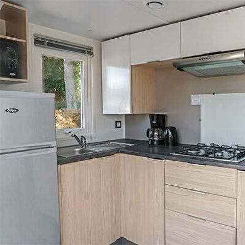 Mobilheim 4 Personen - Premium | 2 Zi. | 4 Pers. | Erhöhte Terrasse | Klimaanlage
