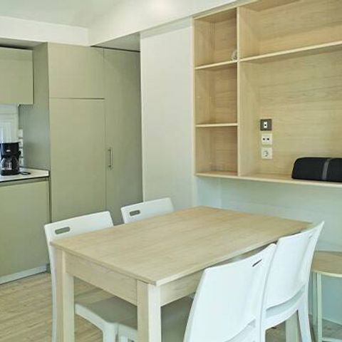 Mobilheim 4 personen - Mobilheim | Premium | 2 Zi. | 4 Pers. | Erhöhte Terrasse | 1 Bad | Klim.