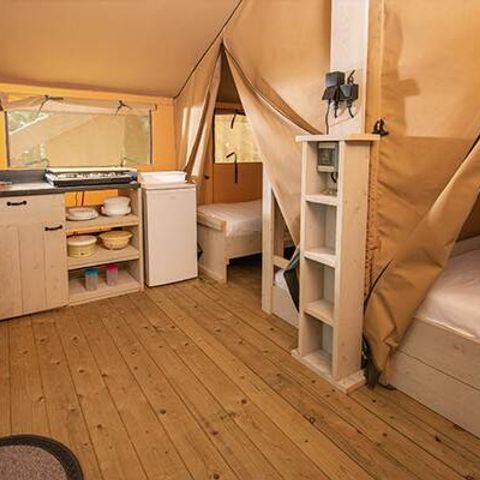 Zelt 5 personen - Eco Lodge | 2 Zimmer | Kapazität 4-5 Personen | Ohne Bad