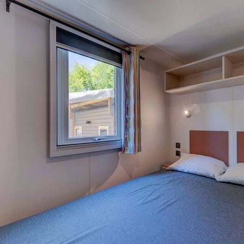 Mobilheim 6 personen - Comfort | 3 Schlafz. | 6 Pers. |* Erhöhte Terrasse | *1 Bad | Klima.