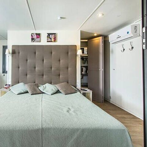 Mobilheim 2 personen - Comfort | Studio | 2 Pers. | Erhöhte Terrasse | 1 Bad | Klimaanlage