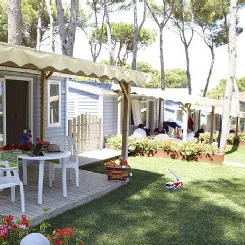 Mobilheim 6 Personen - Mobilheim Confort 6 Personen klimatisiert (ca. 27 m²)