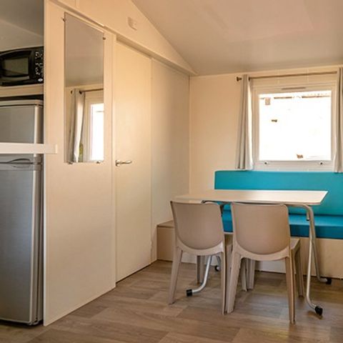 Mobilheim 4 Personen - Comfort XL | 2 Zi. | 4 Pers. | Erhöhte Terrasse | Klim.
