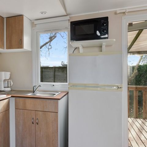 Mobilheim 6 Personen - Comfort | 3 Zi. | 6 Pers. | Erhöhte Terrasse | Clim.